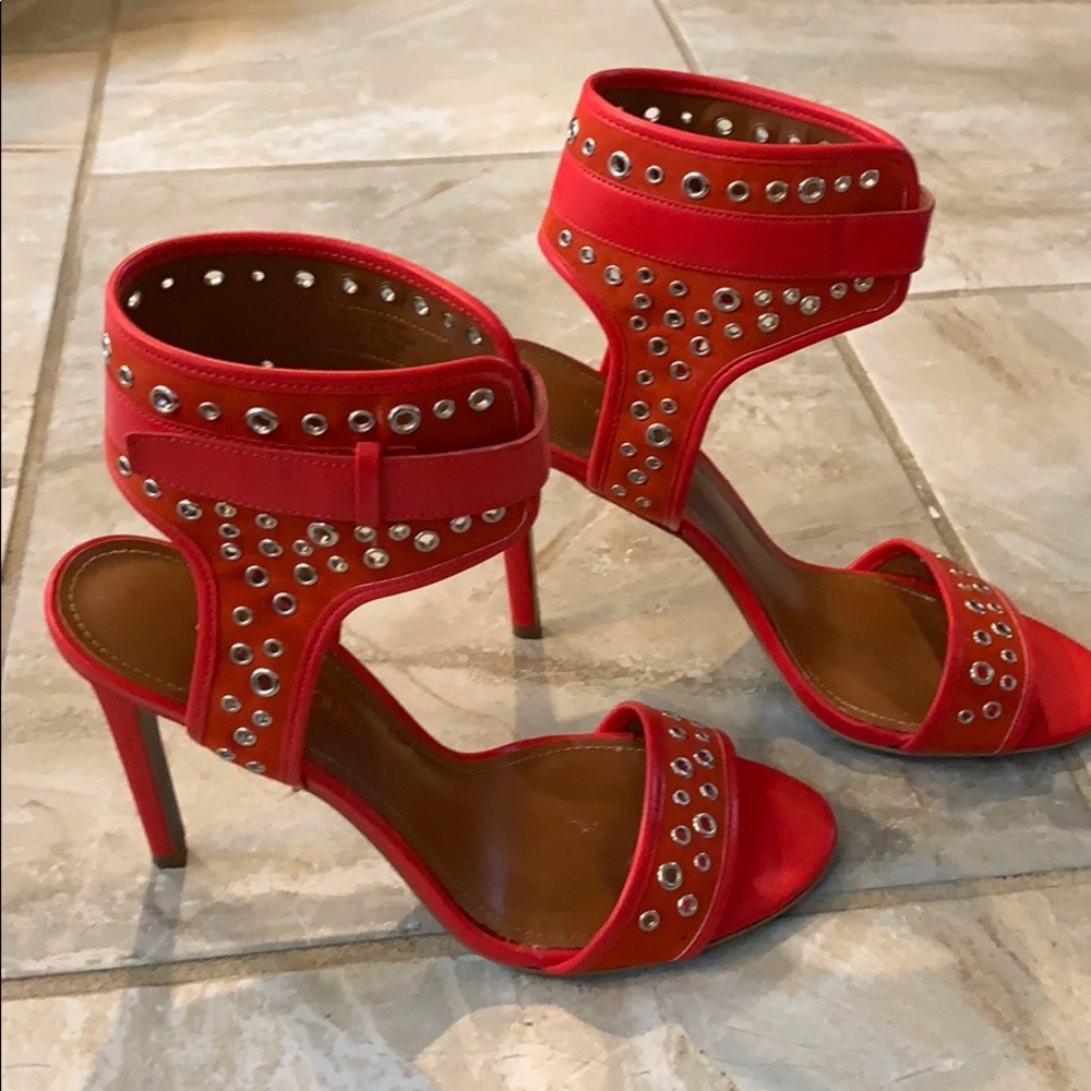 Enzo Angiolini Eabooka studded open toe heels